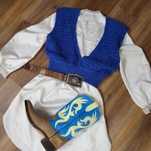 Free With Purchase- 80’s French Maid Nightgown slip dress long sleeve